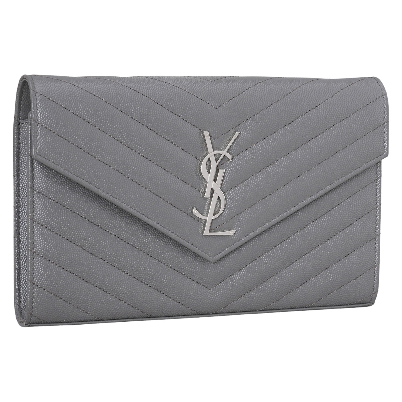 Yves Saint Laurent(USED)생로랑 377828 모노그램 쉐브론 WOC